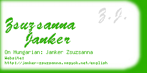 zsuzsanna janker business card